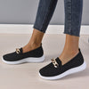 Women’s Chain Mesh Flats: Sporty & Stylish Walking Shoes