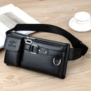 Luxury Leather Waist Bag for Men - Fanny Pack & Crossbody Sling