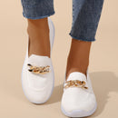 Women’s Chain Mesh Flats: Sporty & Stylish Walking Shoes