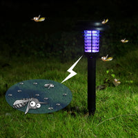 Solar LED Rechargeable Mosquito Lamp: UV Bug Zapper for Outdoor Garden