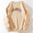 Letter Print Crew Neck Sweatshirt: Stylish Pullover Design