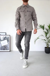 Youth Casual Shirt for Men: Handsome Brushed Style